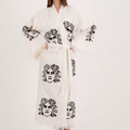 Mythic Elegance Kimono with Medusa Design - Luxurious and Artistic